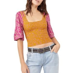 Free People NWT Marigold Top